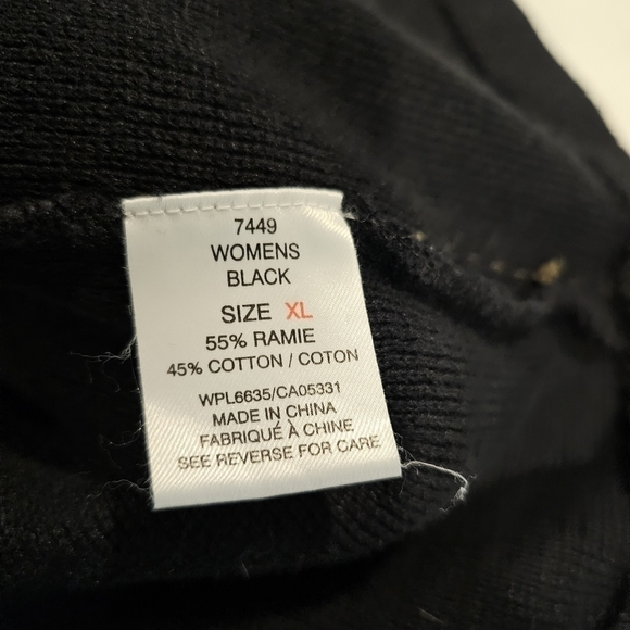 Vintage Woolrich Winter Snowman Applique zip front Vest Black Vest sz XL - Picture 6 of 12